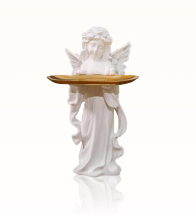 angel jewelry tray, resin ring holder, romantic vanity decor, whimsical organizer tray, angelic home decor, Contistar Home