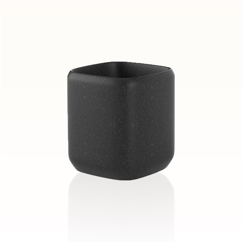 Noirwood Resin Rinse Cup – Matte Black Minimalist Tumbler | Contistar Home