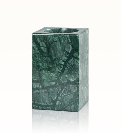 resin toothbrush holder, marble rinse cup, green tumbler bathroom, luxury sink accessory, Verdemar resin cup, Contistar Home