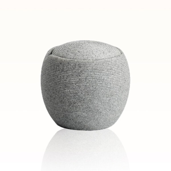 cotton jar, bathroom cotton swab holder, resin bathroom canister, eco bathroom storage, covered cotton container, zen vanity organizer, Contistar Home.