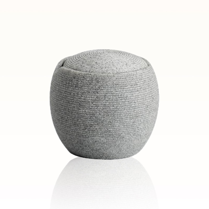 cotton jar, bathroom cotton swab holder, resin bathroom canister, eco bathroom storage, covered cotton container, zen vanity organizer, Contistar Home.